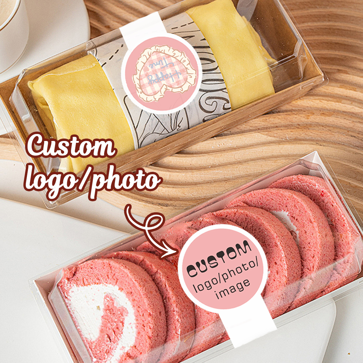 Personalized Name Box - Custom Sticker Labels,Personalized Photo Stickers,Round Name