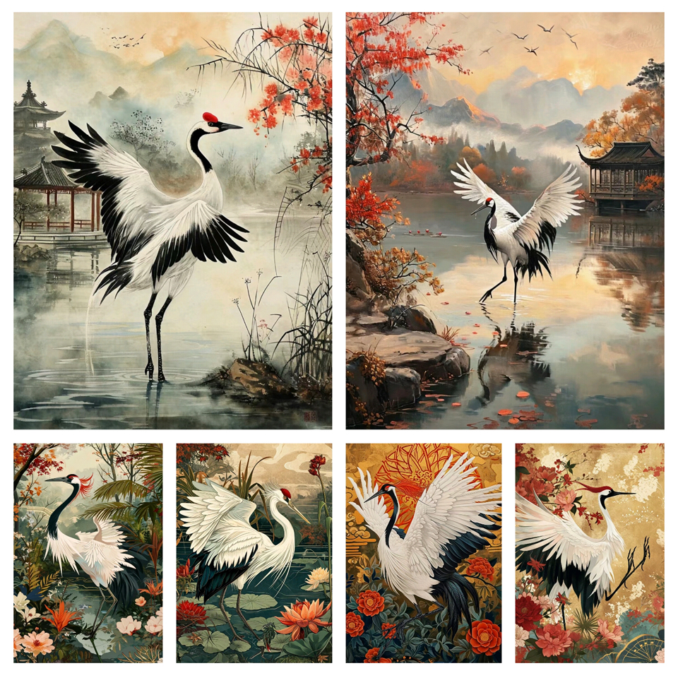 Photo Mosaic Print - 2024 New 5D Diamond Painting Red-Crowned
