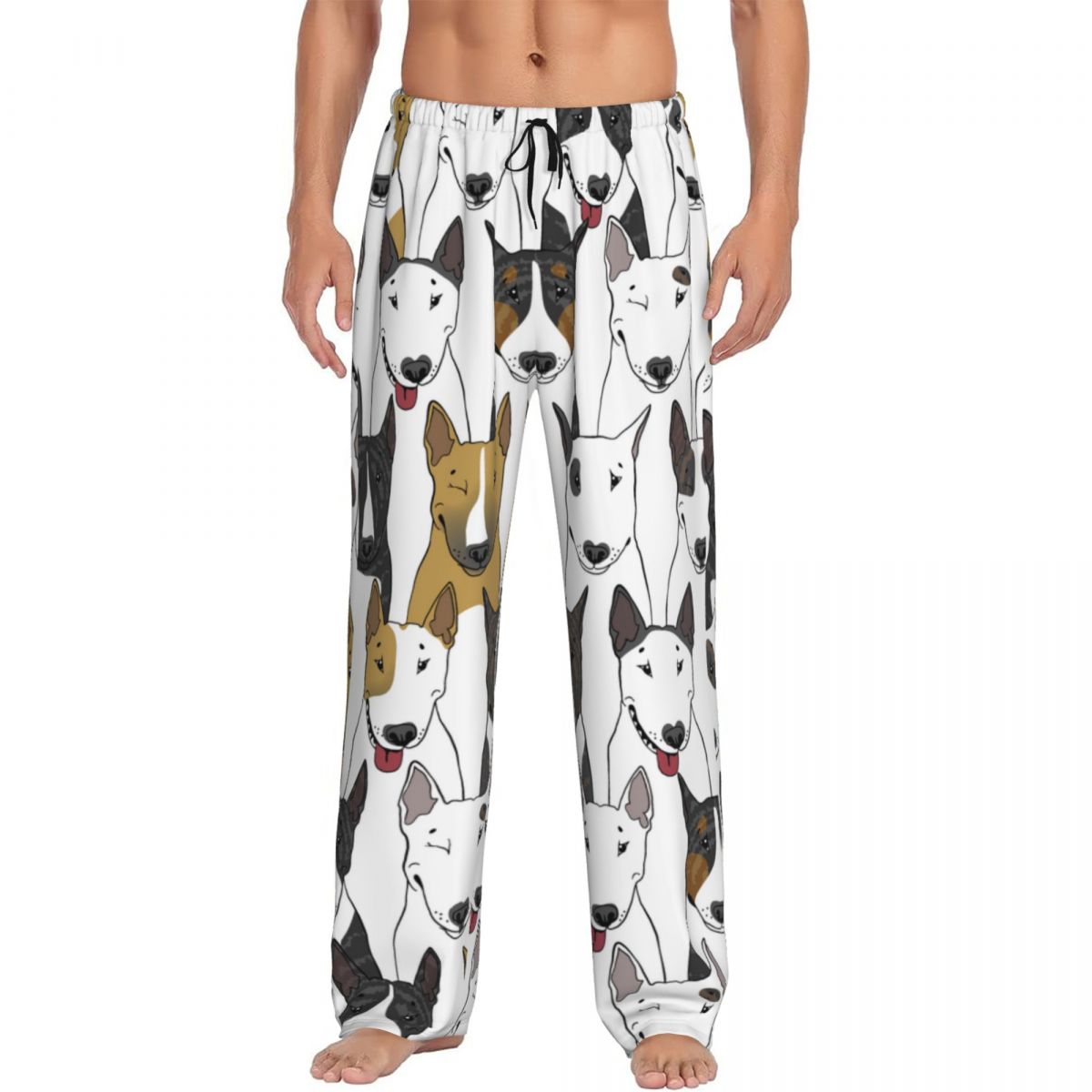 Pet Portrait Custom - Custom Printed Men's Pajama Pants Bull