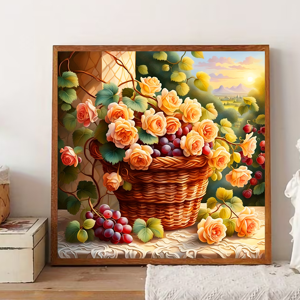 Flower Diamond Painting Kit Fu - Photo Mosaic Print reseña y precio