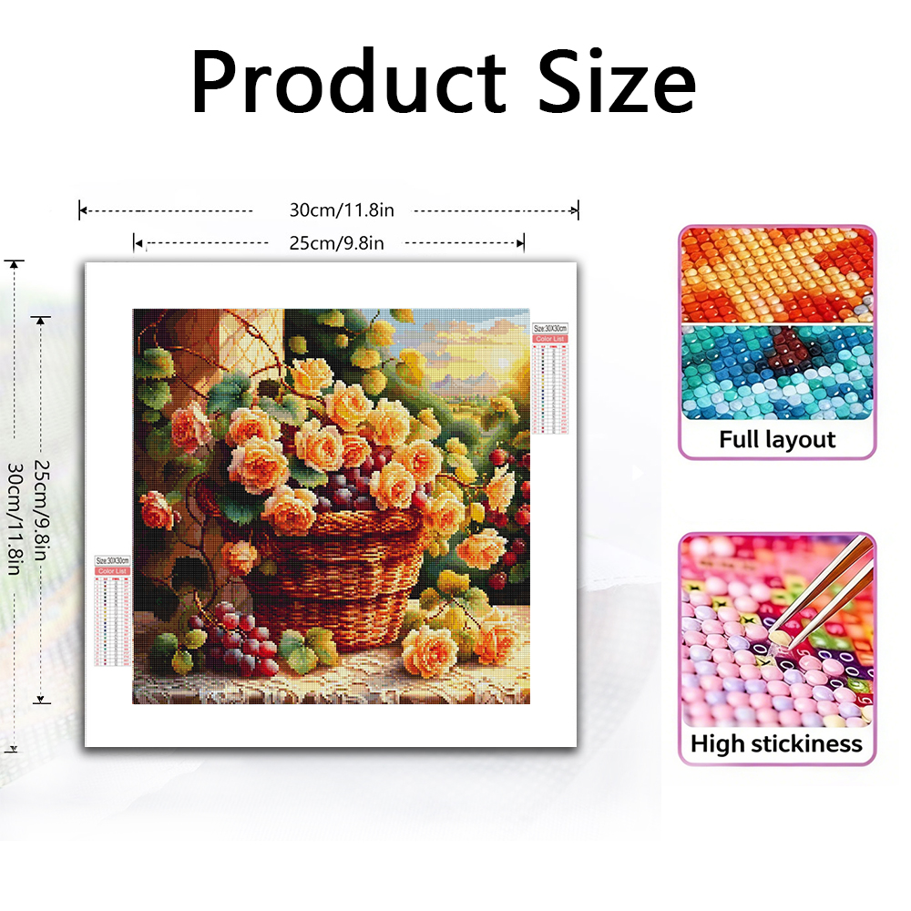Flower Diamond Painting Kit Fu - Photo Mosaic Print reseña y precio