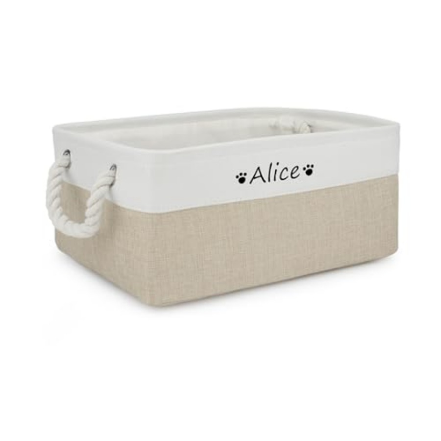 Dog Toy Basket, Dog Toy Bin Bo - Personalized Name Box reseña y precio