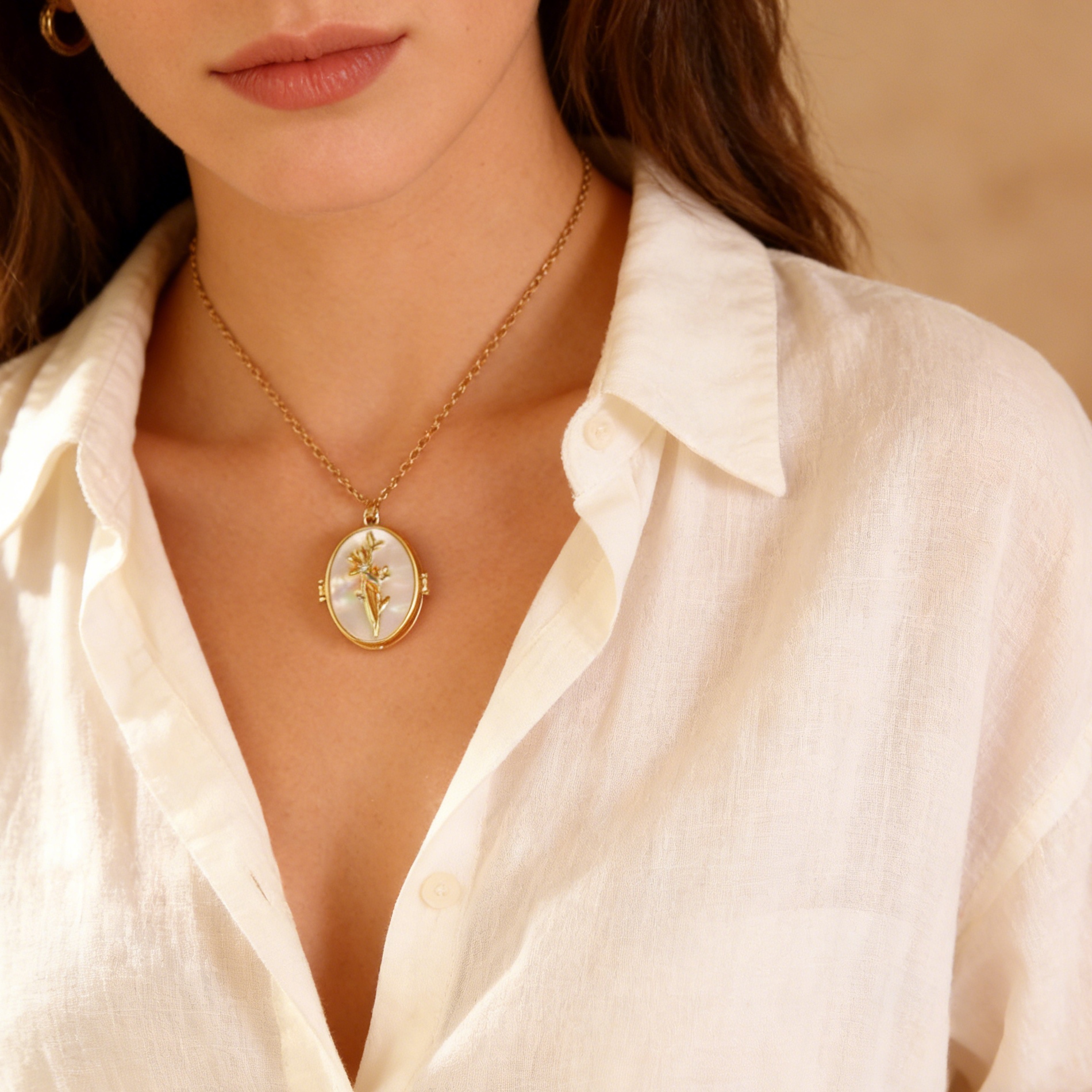 Diamon Birth Flower Custom Col - Birth Flower Necklace reseña y precio