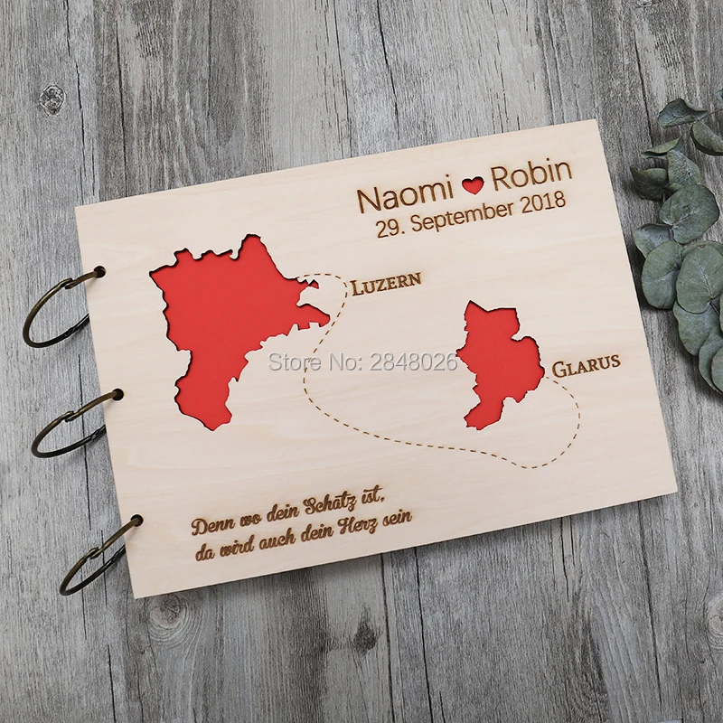 Rustic personalized wedding gu - Custom Photo Book reseña y precio