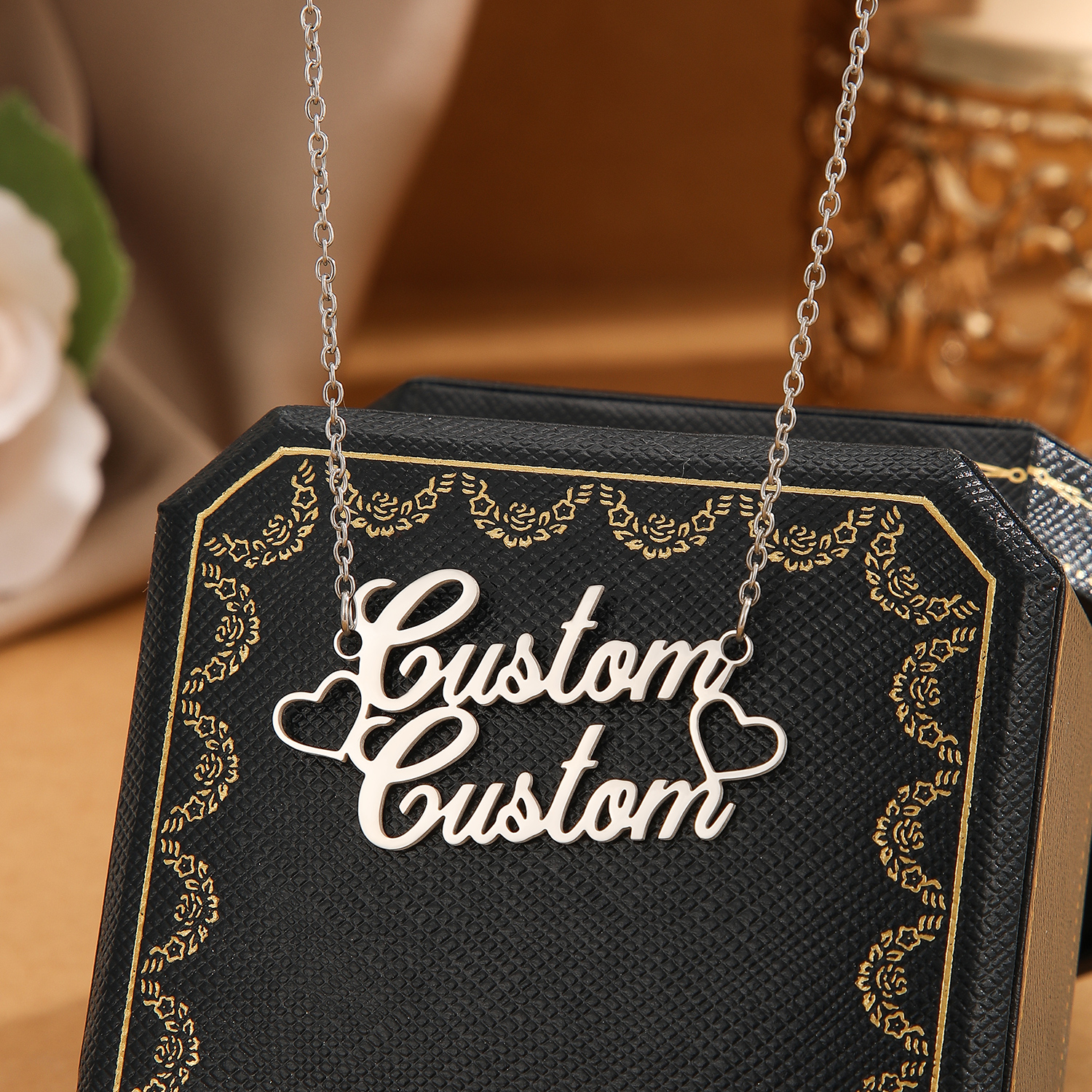 1pc Stainless Steel Customized - Name Necklace Custom reseña y precio