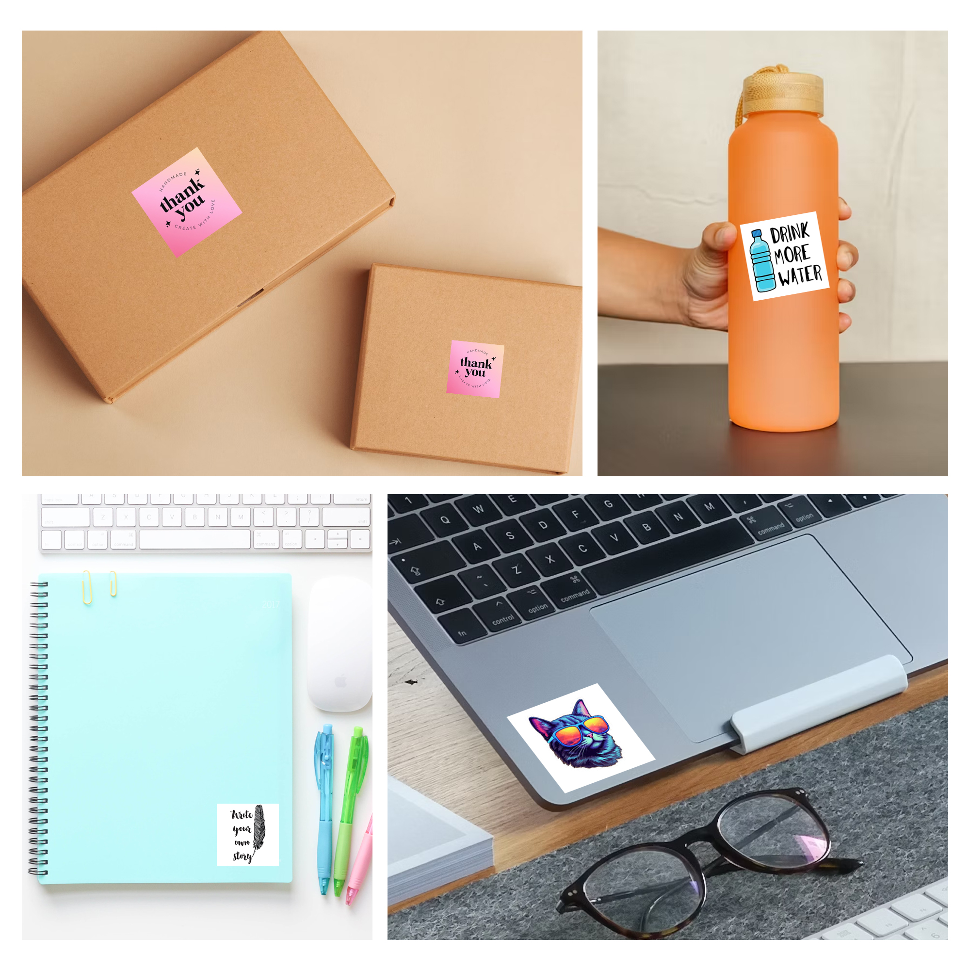Custom Stickers Waterproof Cus - Personalised Candle Label reseña y precio