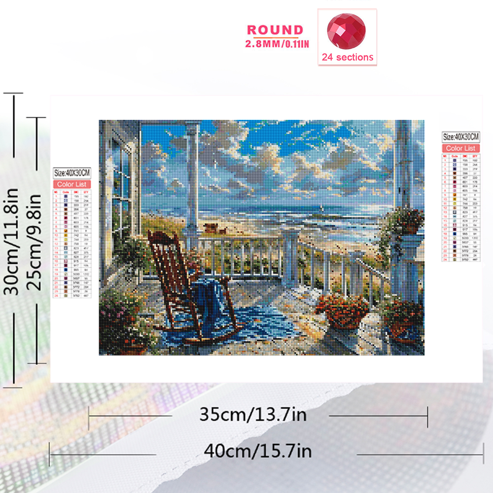 1PC frameless  Full Square Rou - Photo Mosaic Print reseña y precio