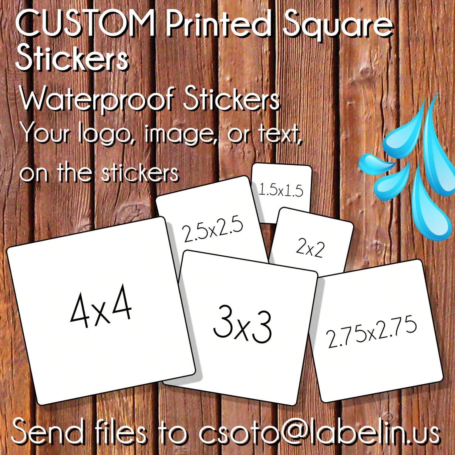 Custom stickers 4-8 cm persona - Personalised Candle Label reseña y precio