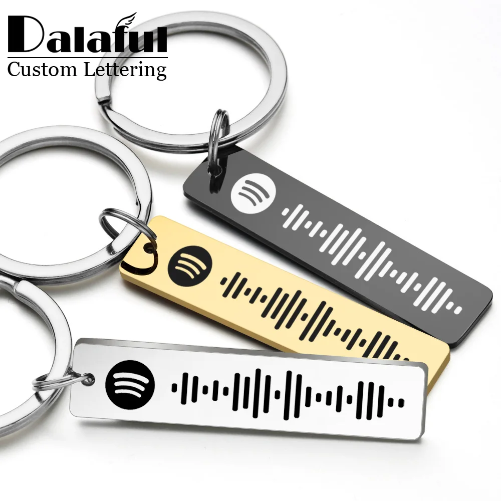 Personalized Spotify Code Keyc - Initial Ring Custom reseña y precio
