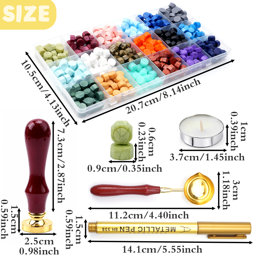 Letter M Wax Seal Stamp Kit wi - Wax Seal Letter Kit reseña y precio