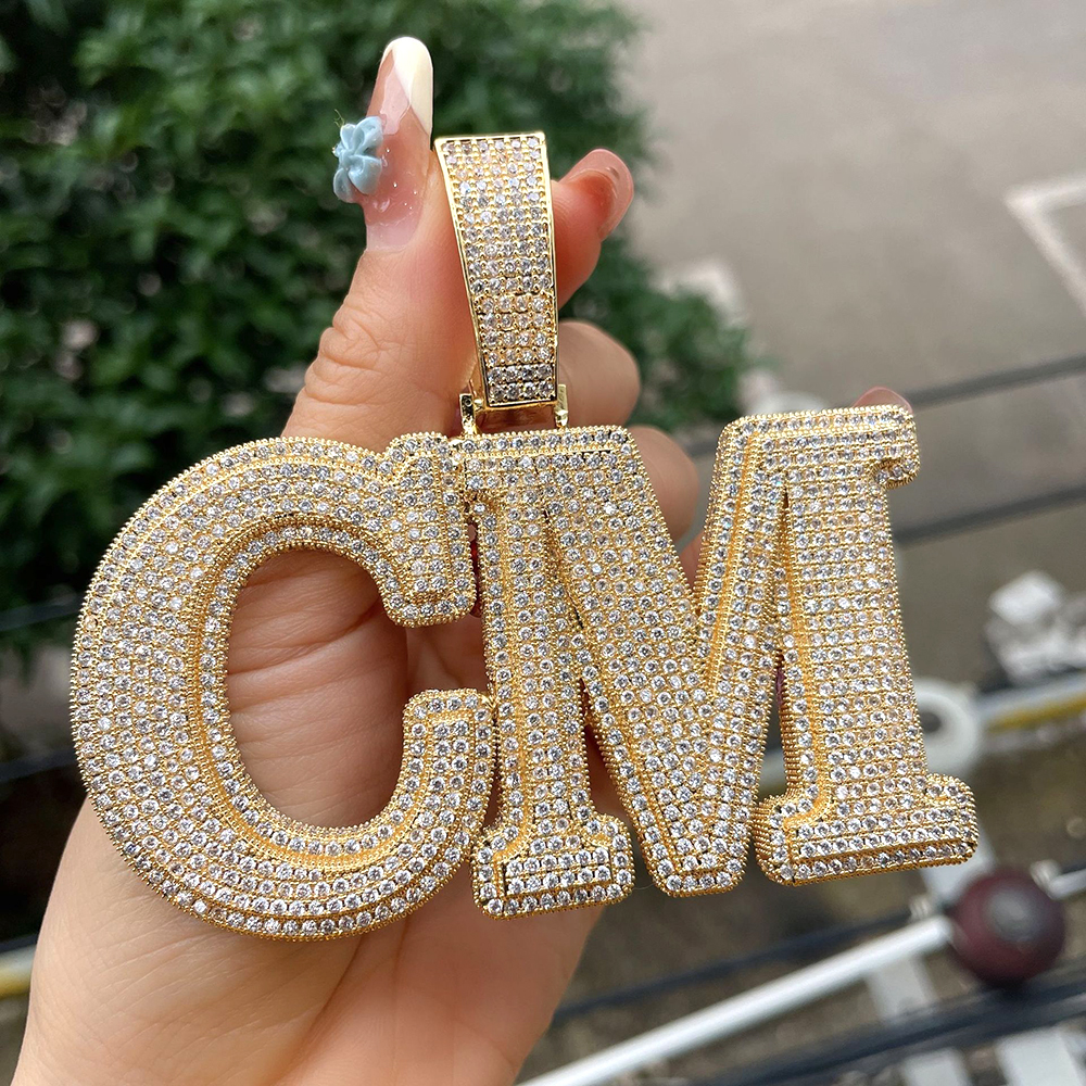 BIG Customized Name Letters Ic - Name Necklace Custom reseña y precio
