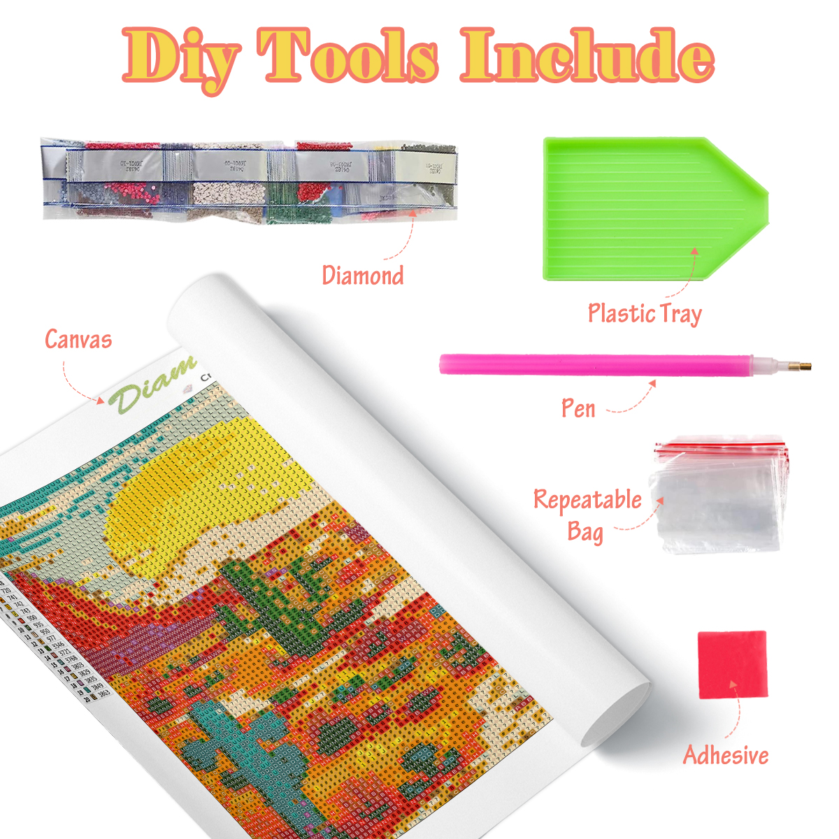Frameless, DIY Diamond Paintin - Photo Mosaic Print reseña y precio