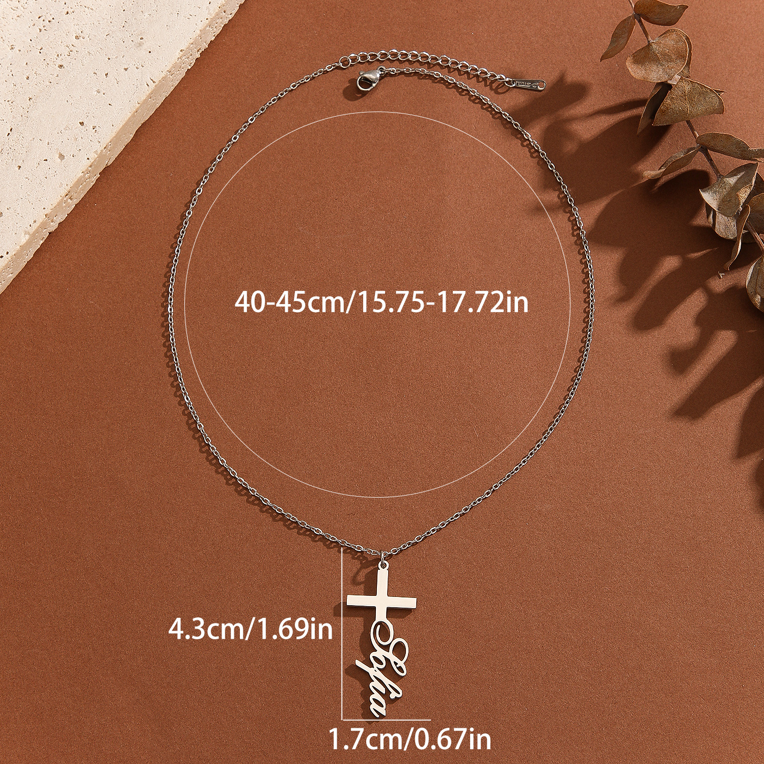 1pc Personalized Easter Gift S - Name Necklace Custom reseña y precio