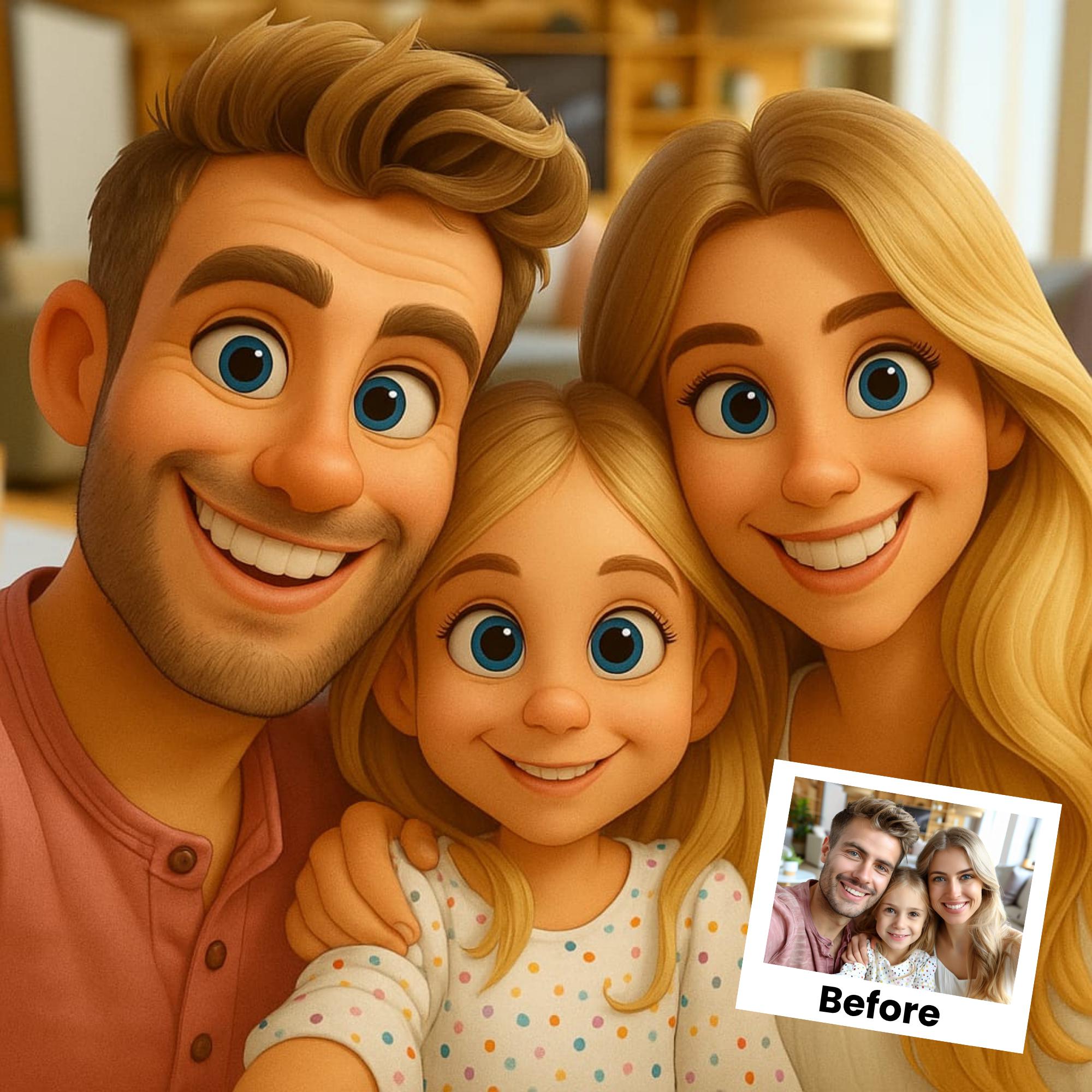 Custom Cartoon style portrait  - Pet Portrait Custom reseña y precio