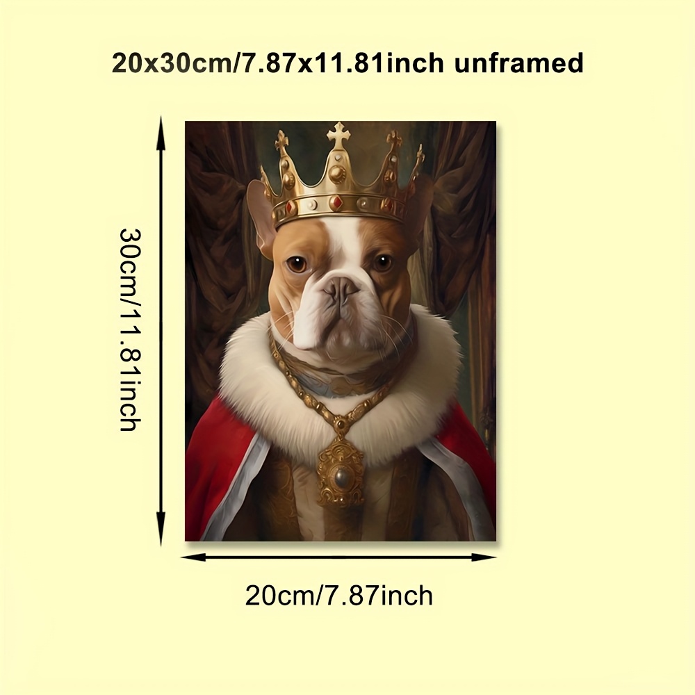1PC Custom King Queen Dog Cat  - Pet Portrait Custom reseña y precio