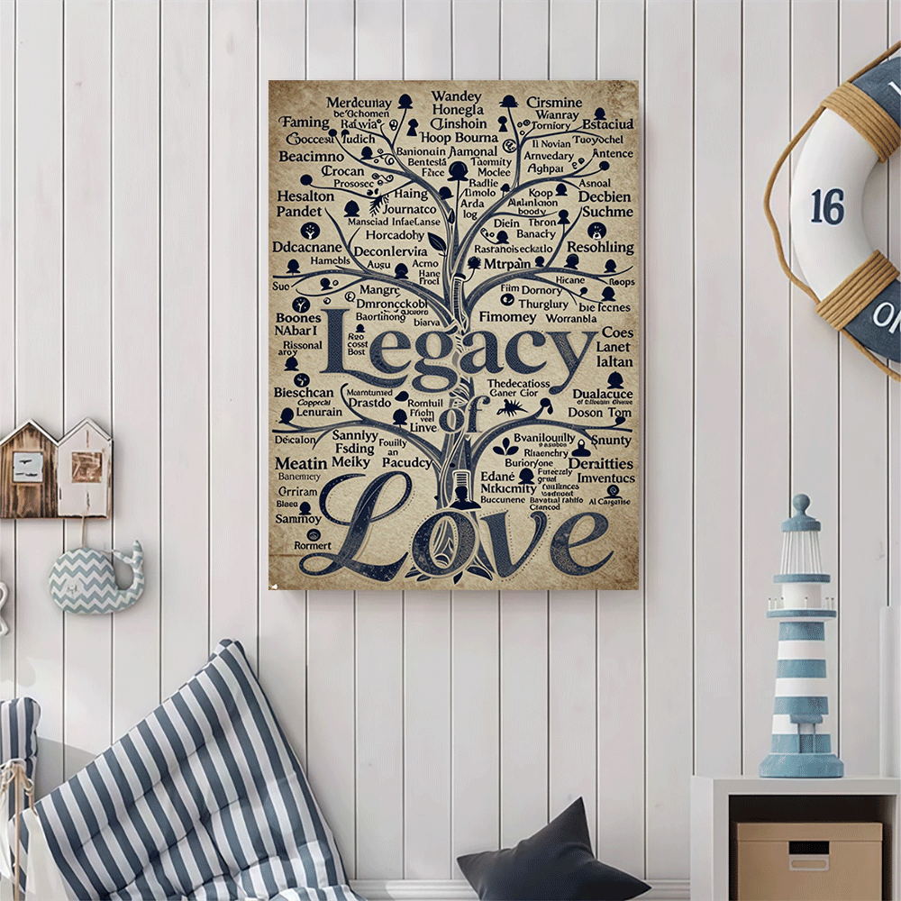 1PC-Unframed Canvas poster wal - Family Tree Print reseña y precio