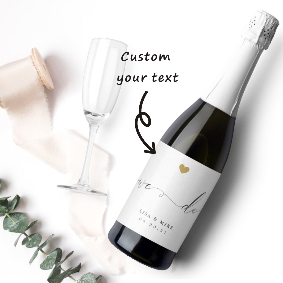 30pcs Wedding Wine Bottle Labe - Personalized Name Box reseña y precio