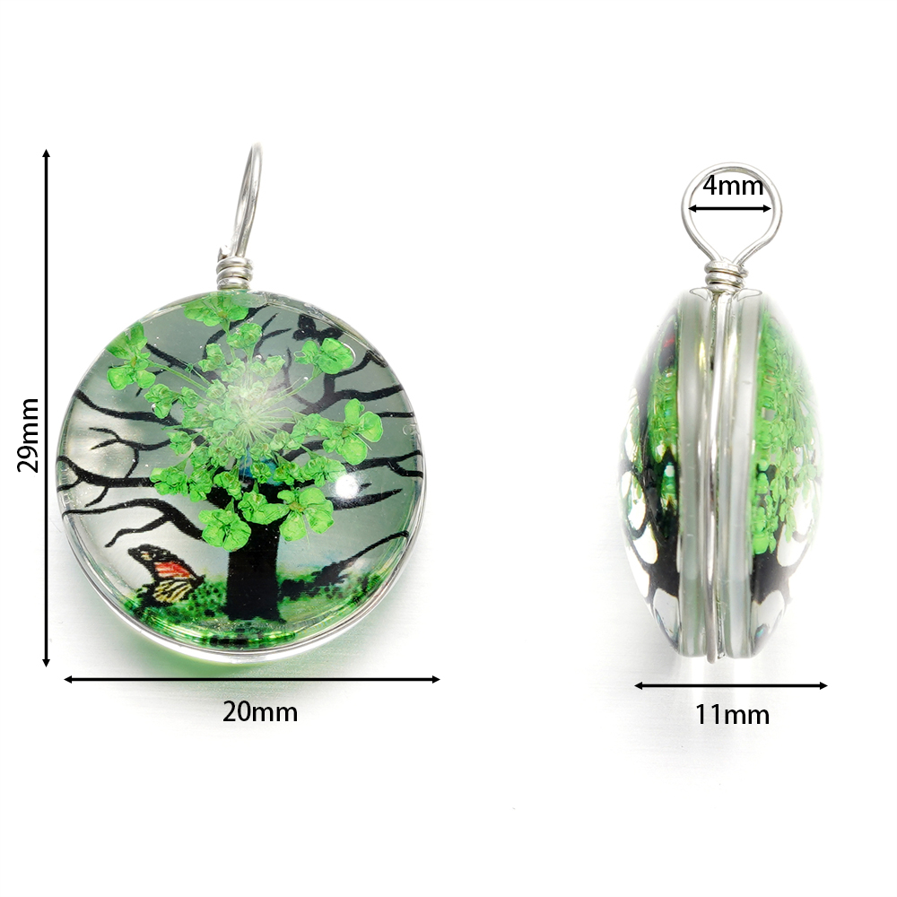 5pcs/lot 20x29mm Jewelry Cryst - Birth Flower Necklace reseña y precio