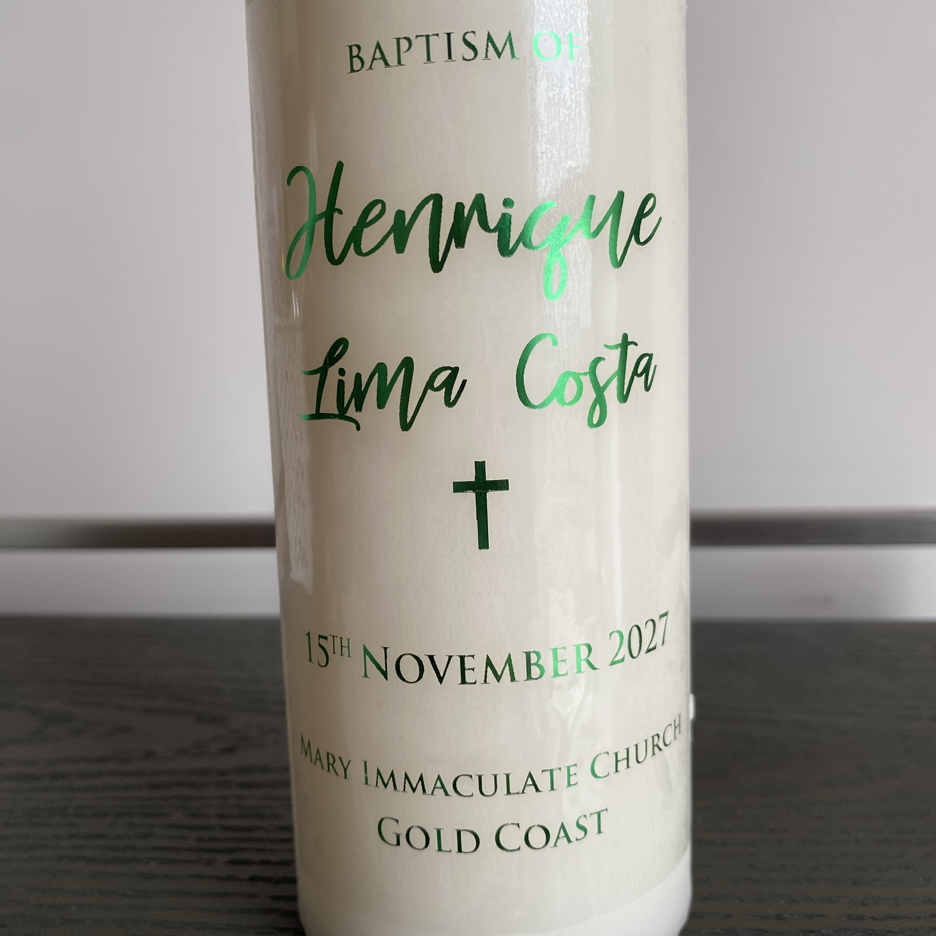 1 Personalized Wedding Candle  - Personalised Candle Label reseña y precio