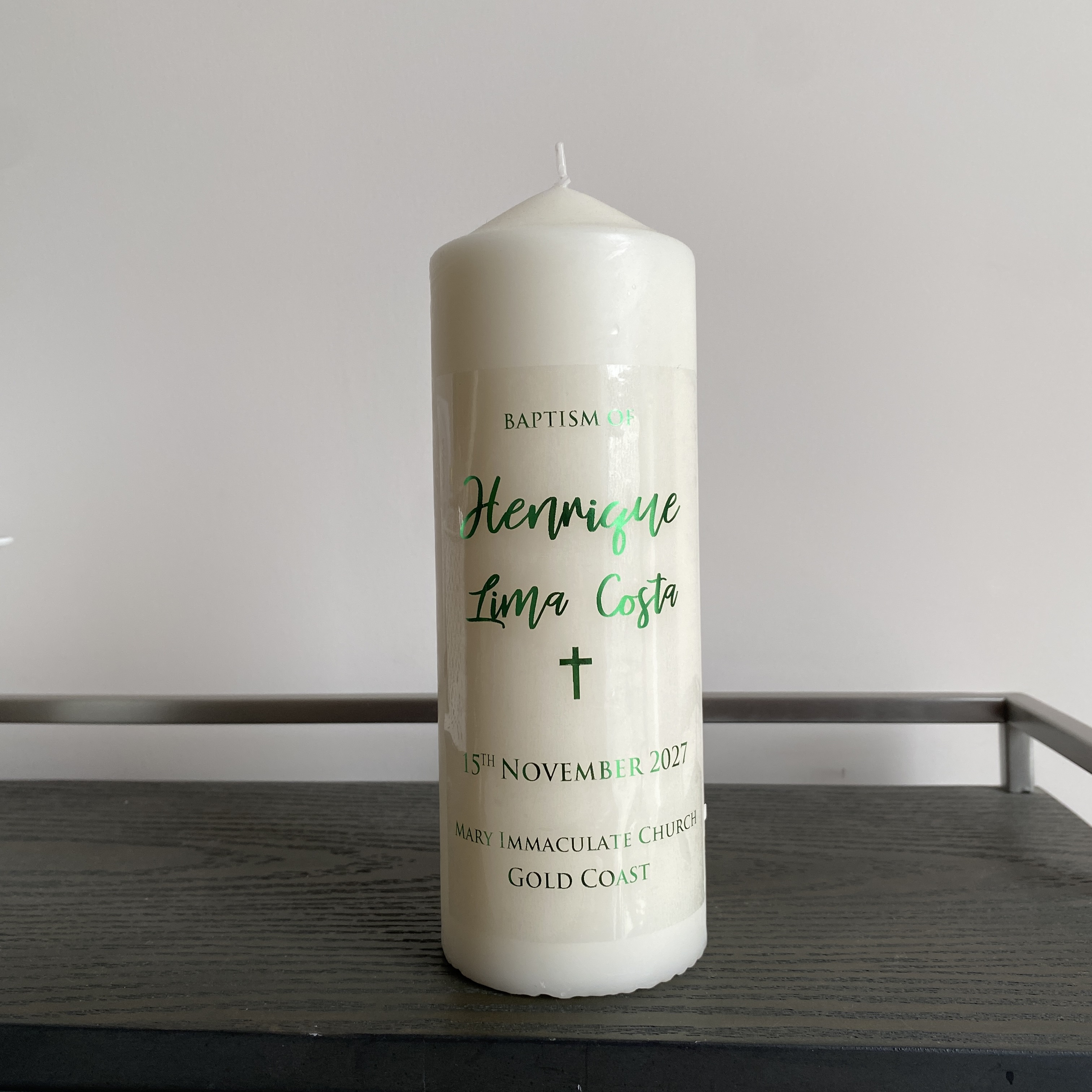 1 Personalized Wedding Candle  - Personalised Candle Label reseña y precio