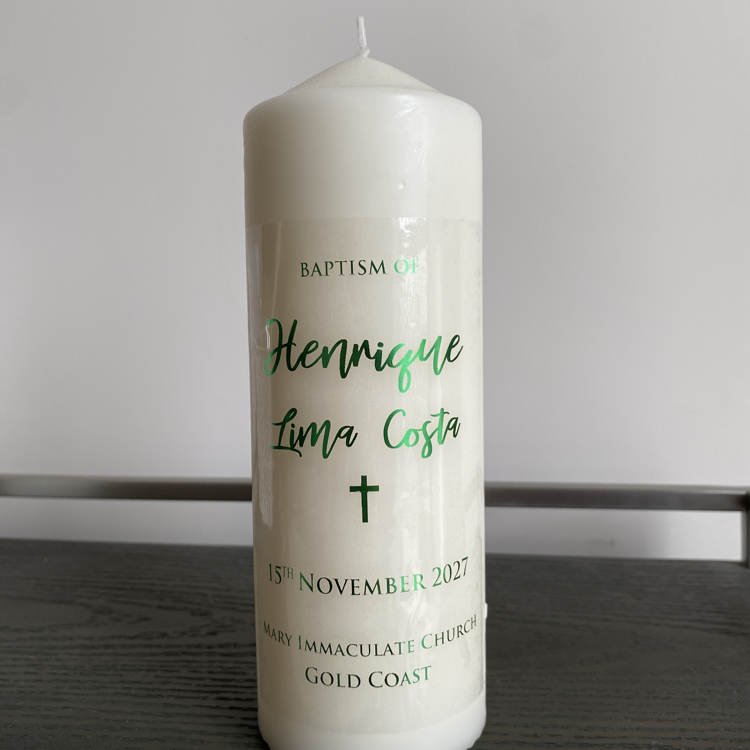 1 Personalized Wedding Candle  - Personalised Candle Label reseña y precio