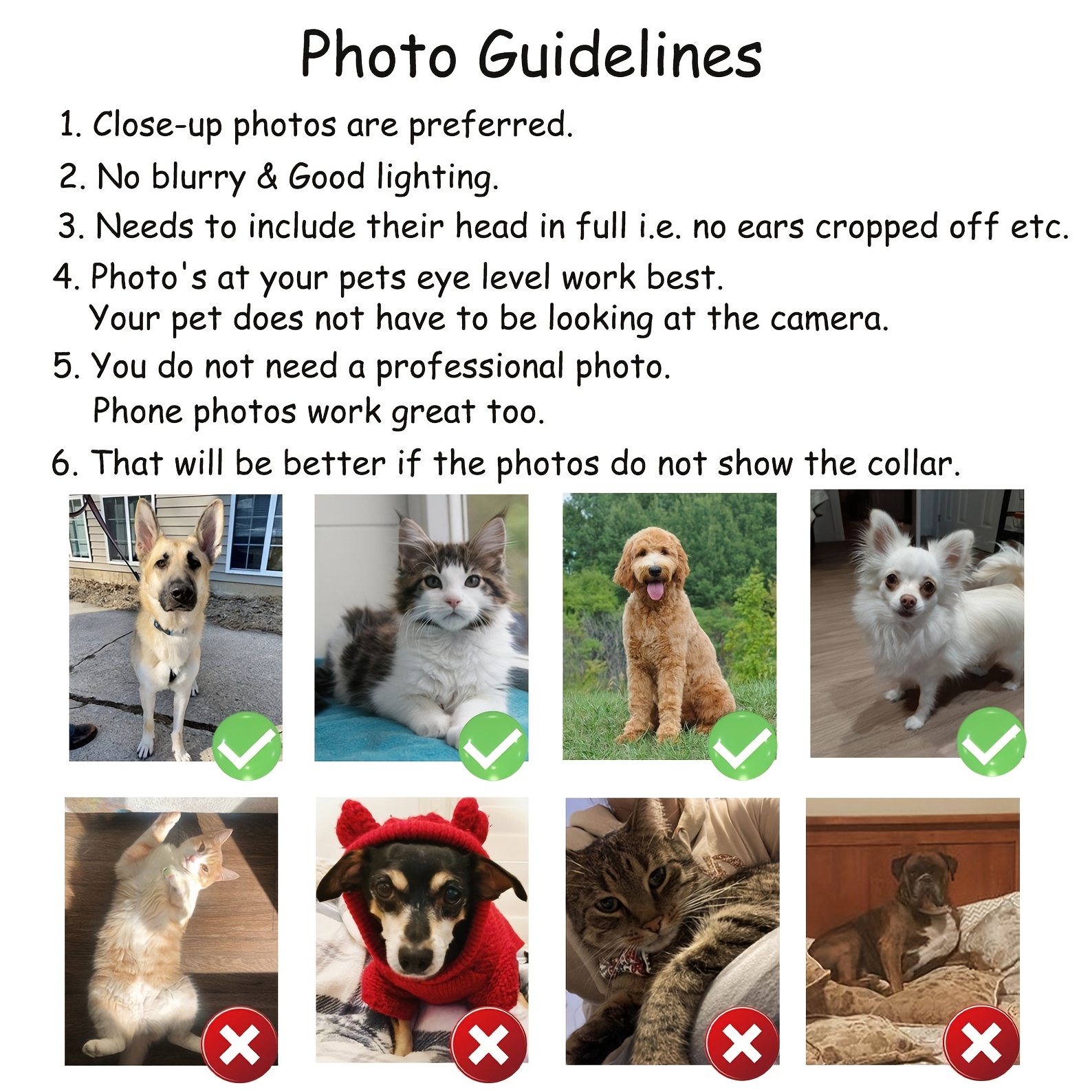 1PC Custom Dog Cat Portrait 2D - Pet Portrait Custom reseña y precio