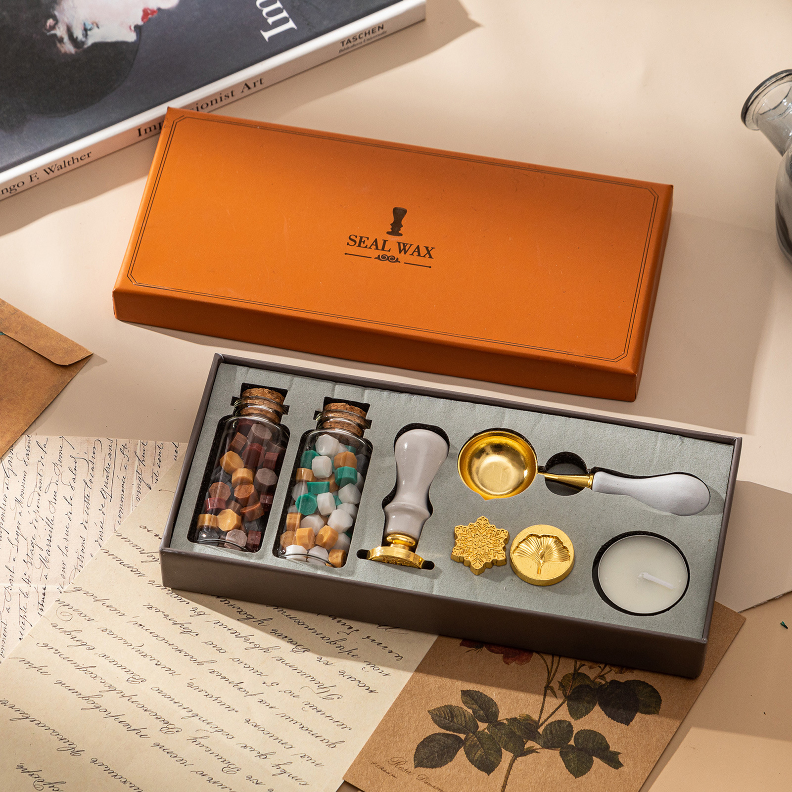 【HOT】Wax Seal Stamp Kit with 3 - Wax Seal Letter Kit reseña y precio