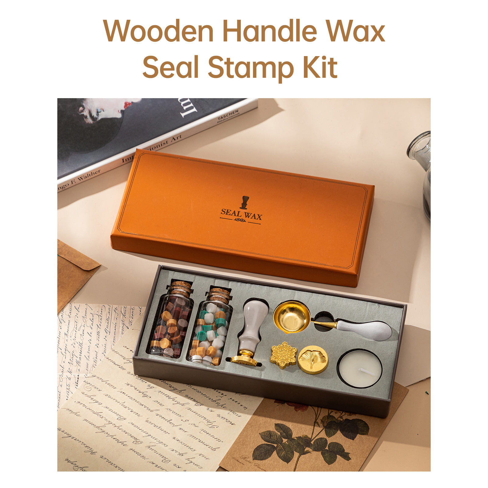 【HOT】Wax Seal Stamp Kit with 3 - Wax Seal Letter Kit reseña y precio