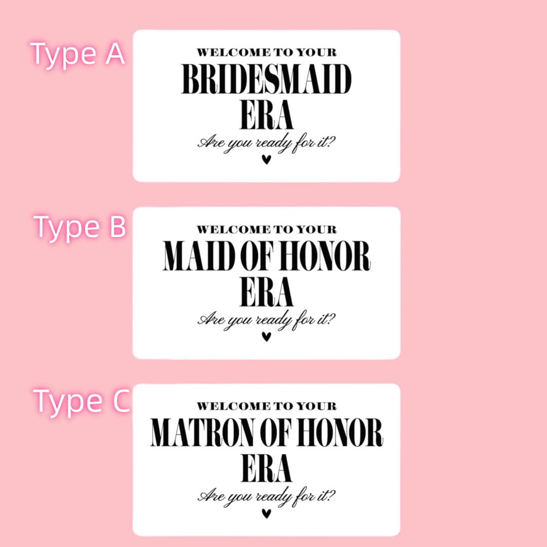 Bridesmaid Era Mini Champagne  - Personalised Candle Label reseña y precio