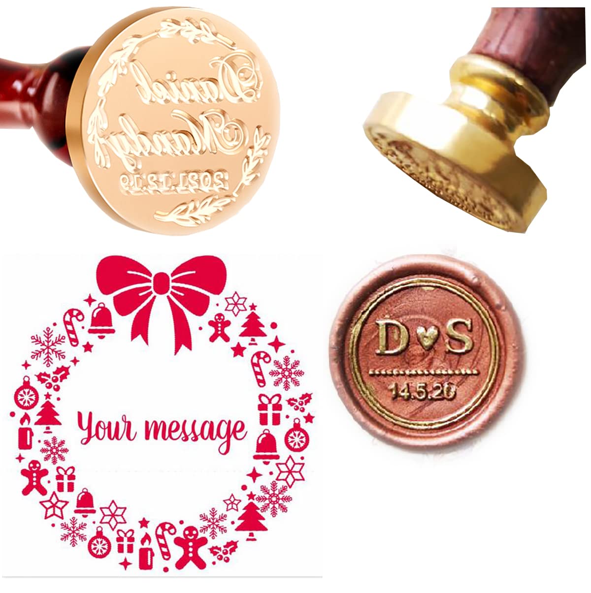 Custom Letter Wax Seal Stamp K - Wax Seal Letter Kit reseña y precio