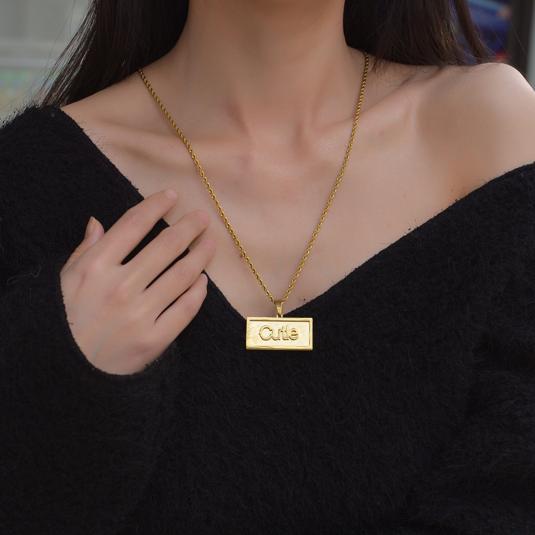 Custom Name Hip Hop Necklace f - Name Necklace Custom reseña y precio