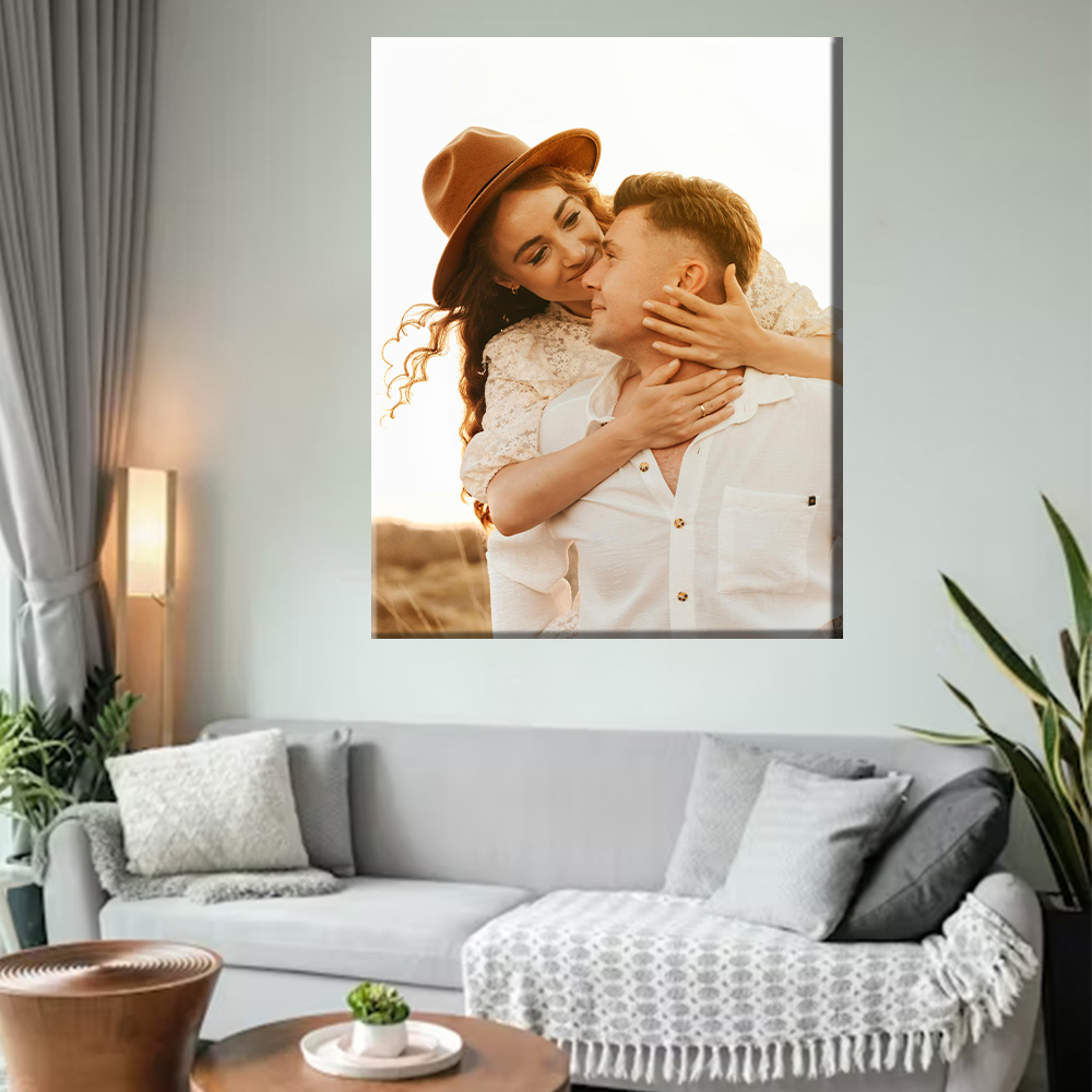 1 Pc Customized Photos on Canv - Engraved Wood Frame reseña y precio