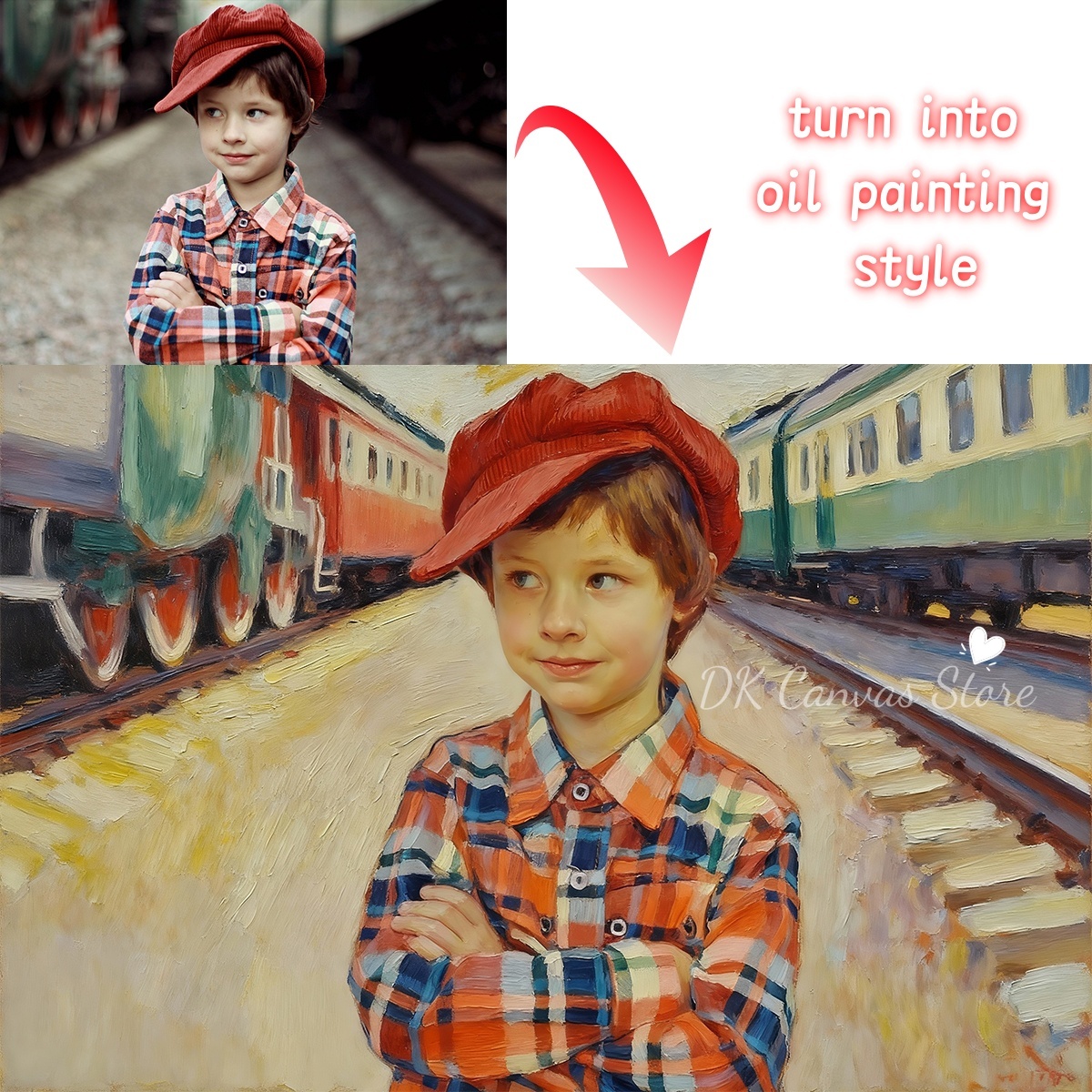 Personalized Custom Oil Painti - Pet Portrait Custom reseña y precio
