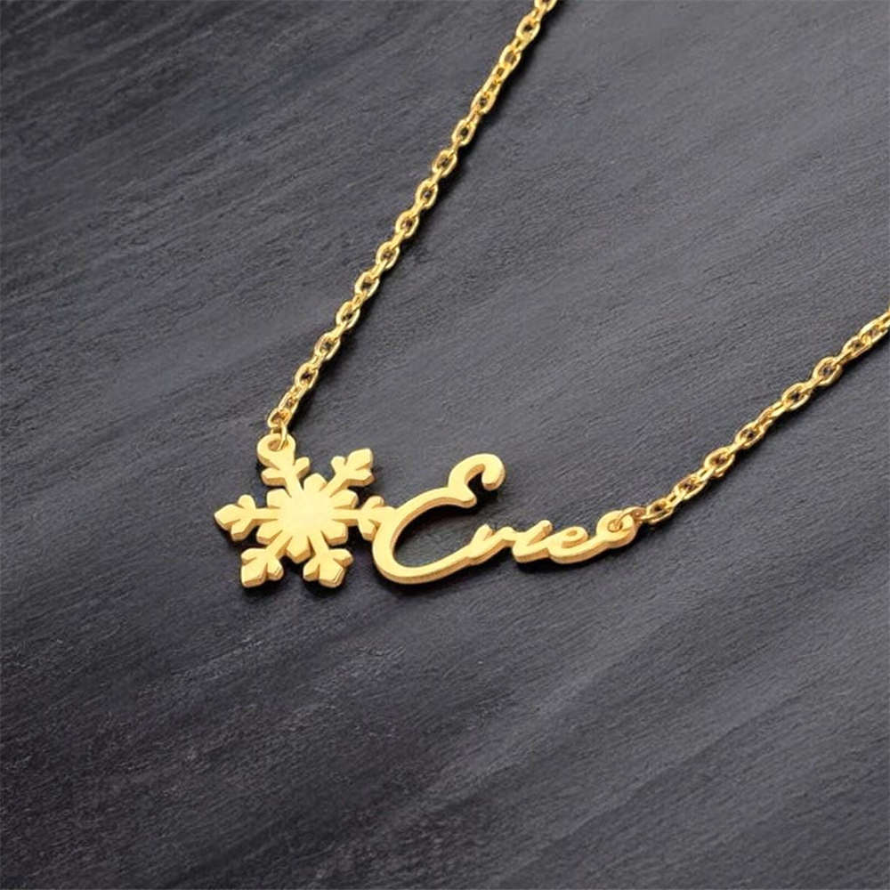 Custom Simple Name Necklace St - Birth Flower Necklace reseña y precio