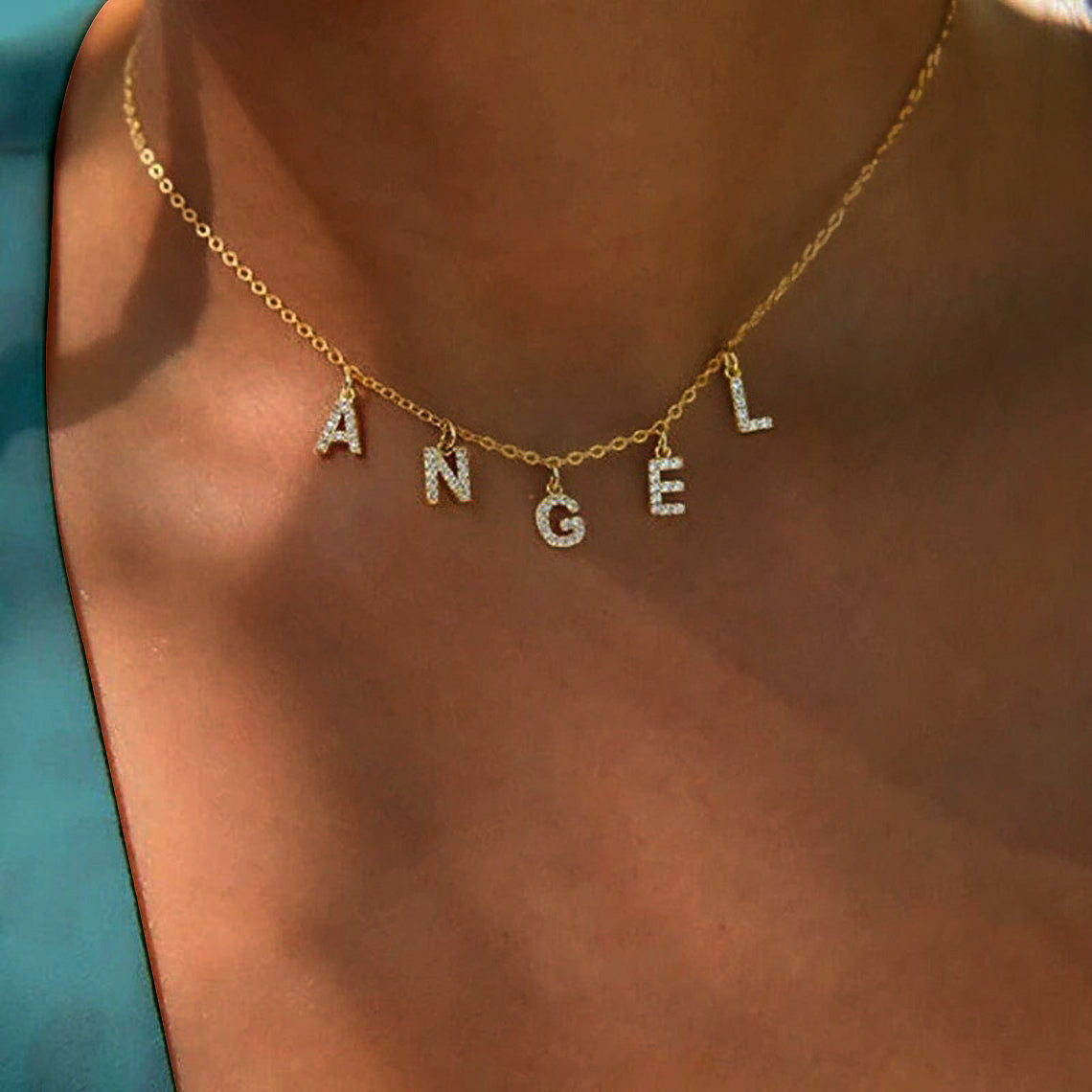 Custom Personalized Name Neckl - Name Necklace Custom reseña y precio