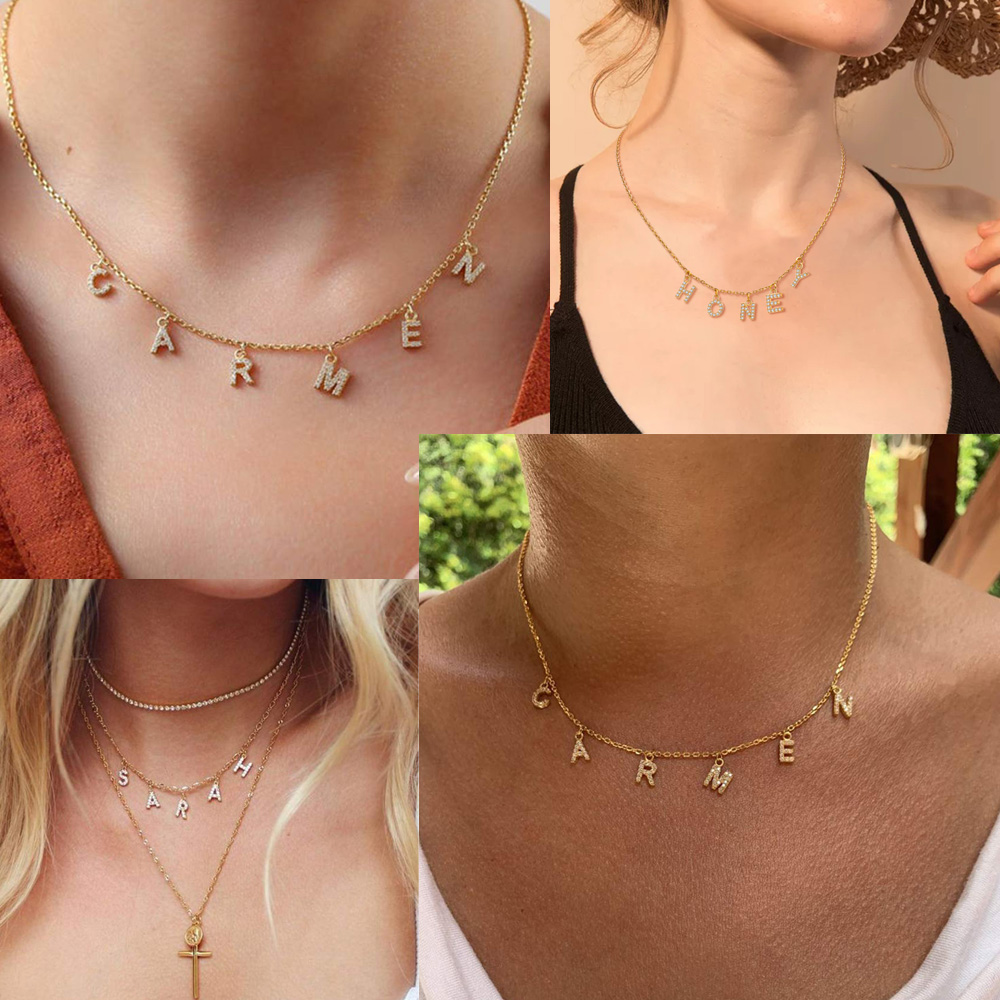 Custom Personalized Name Neckl - Name Necklace Custom reseña y precio