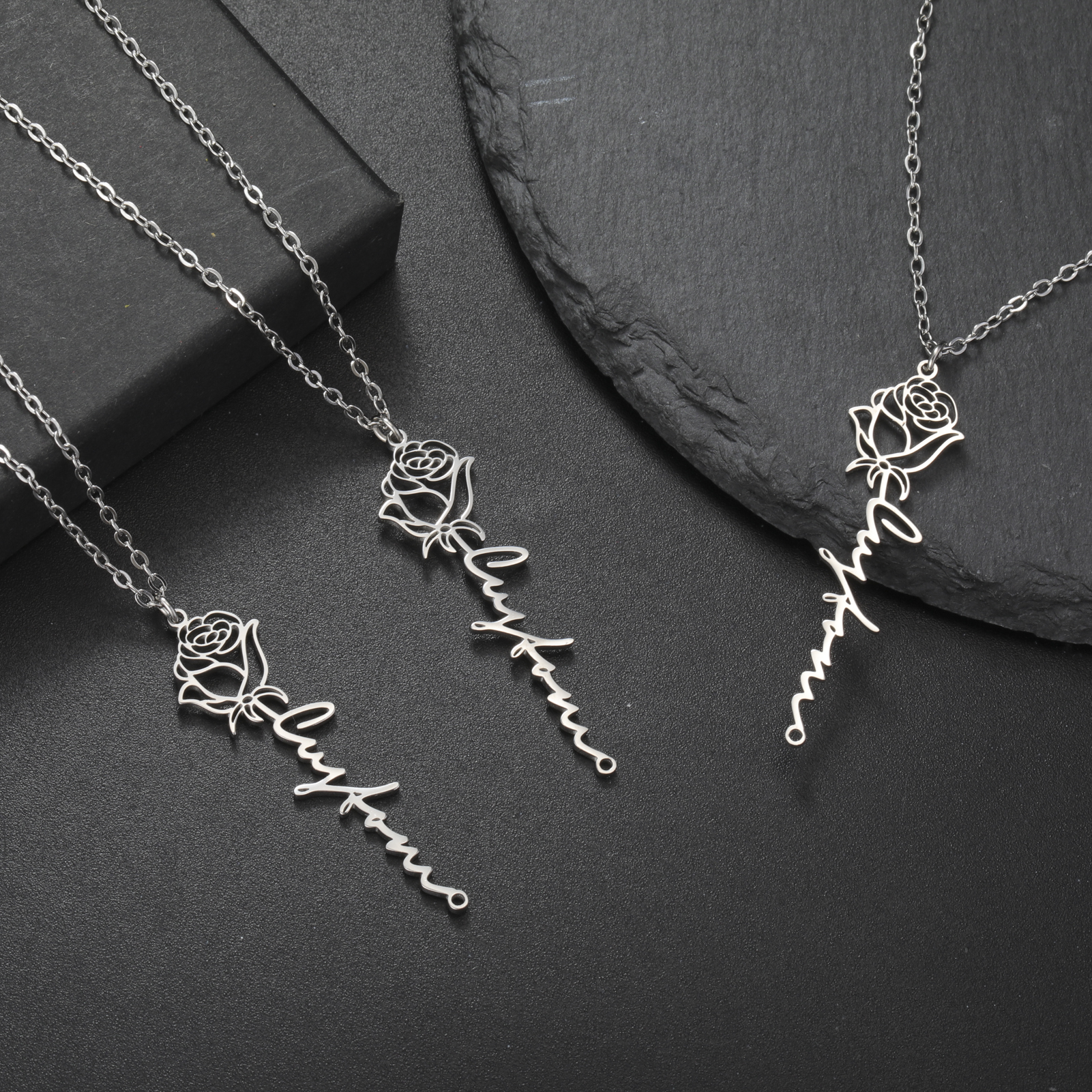 Sipuris Personalized Custom Na - Birth Flower Necklace reseña y precio