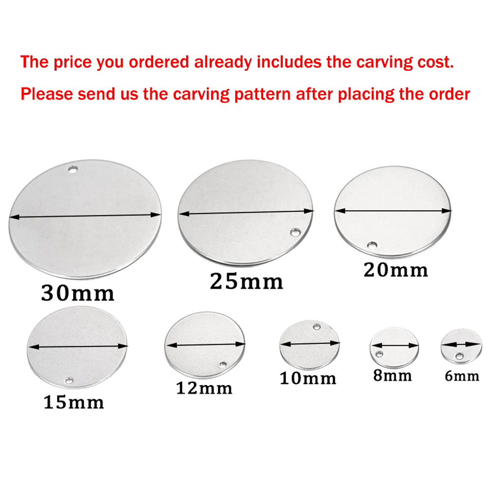 100pcs Custom Laser Engrave LO - Pet Portrait Custom reseña y precio