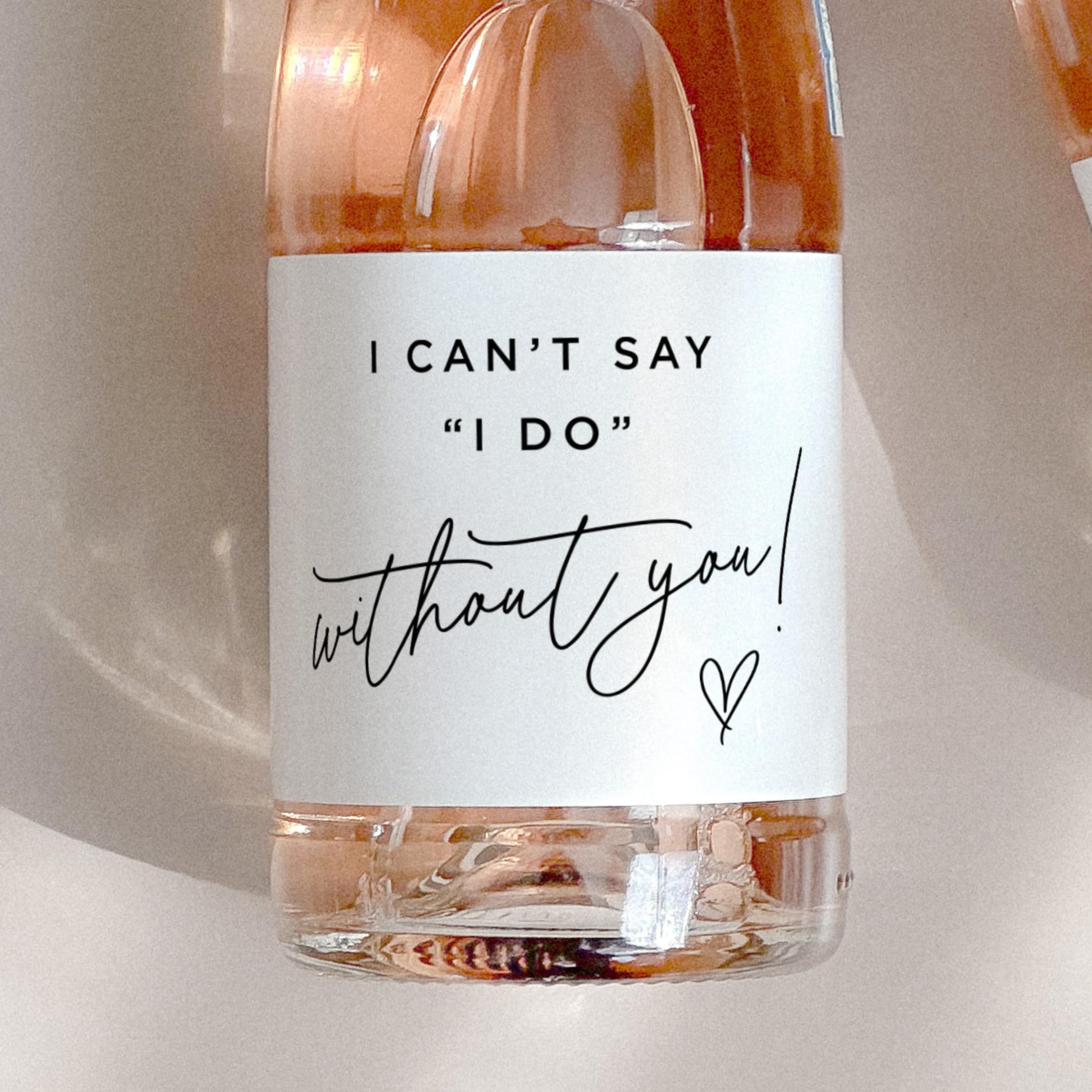 Bridesmaid Proposal Mini Champ - Personalised Candle Label reseña y precio