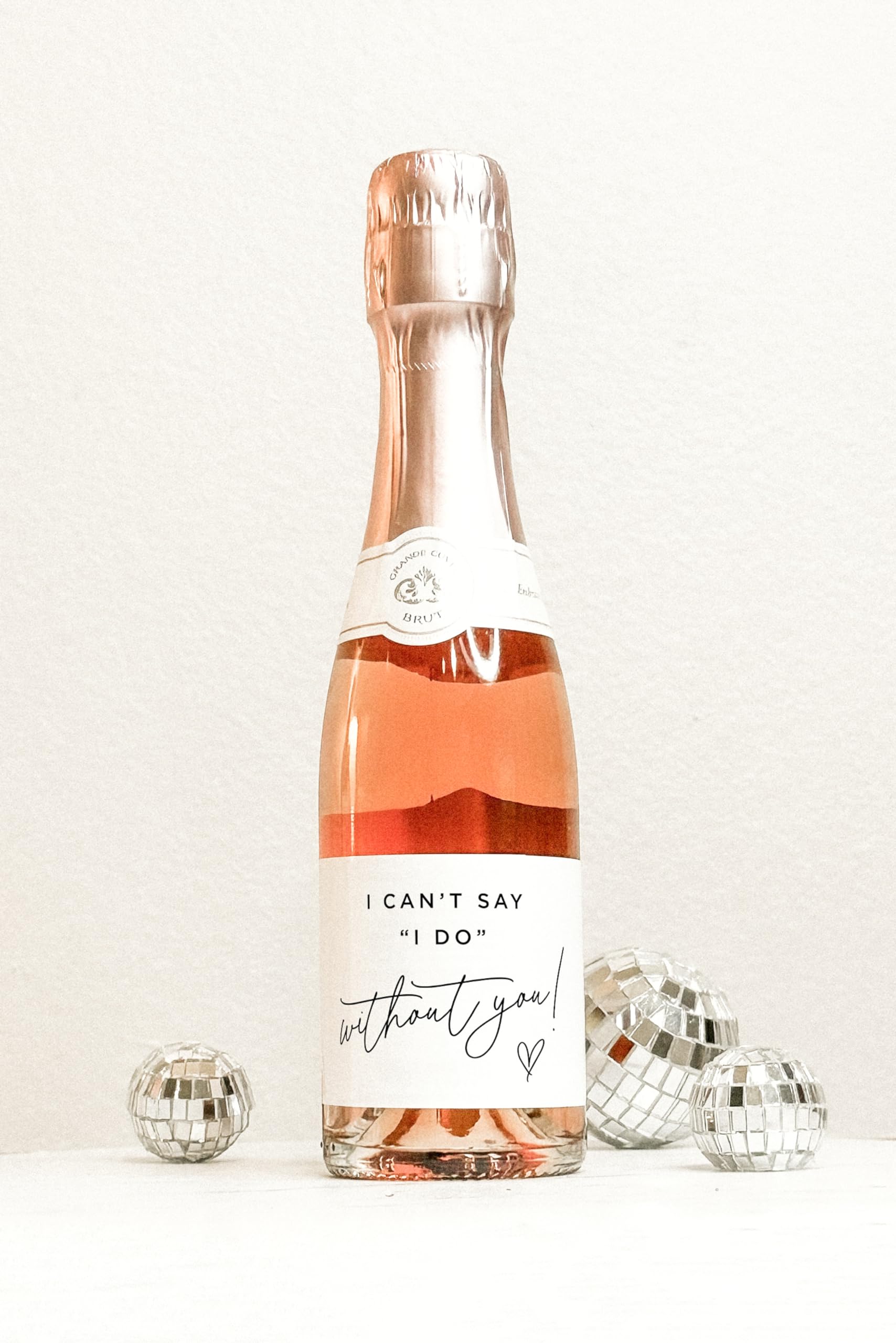 Bridesmaid Proposal Mini Champ - Personalised Candle Label reseña y precio