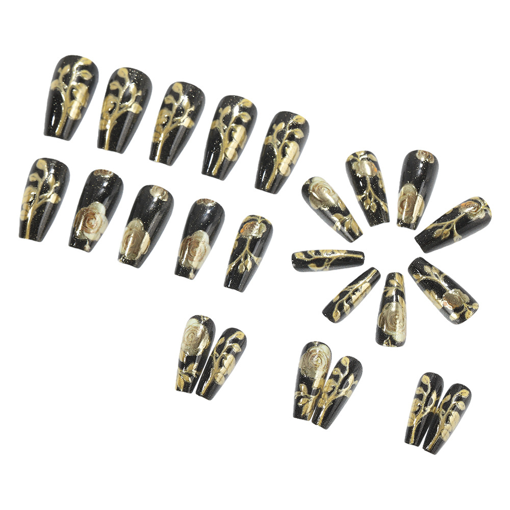 3D fake nails for women girls  - Pressed Flower Art reseña y precio