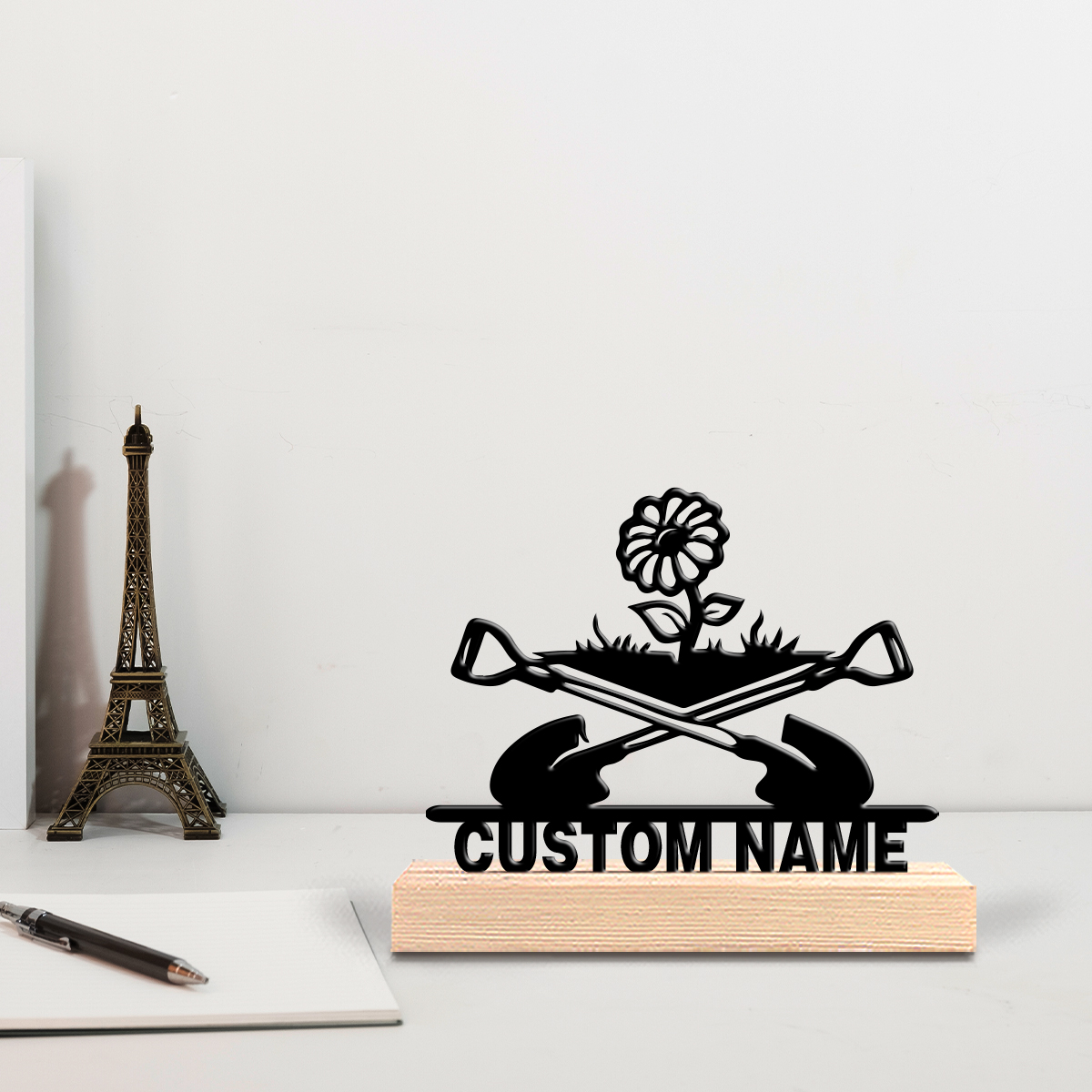 A modern minimalist customizat - Engraved Wood Frame reseña y precio
