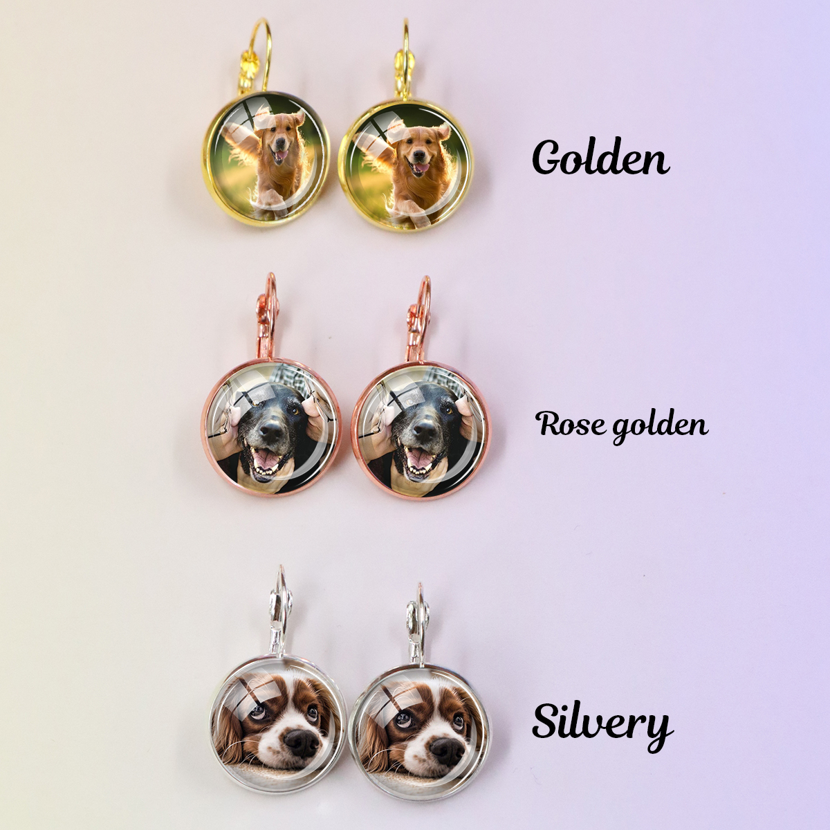 Custom Photo Earrings, Persona - Pet Portrait Custom reseña y precio