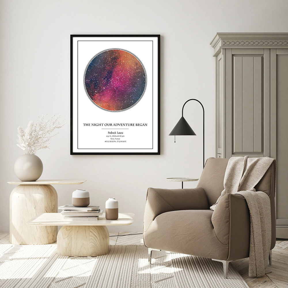 Personalized Star Map Poster B - Custom Star Map reseña y precio