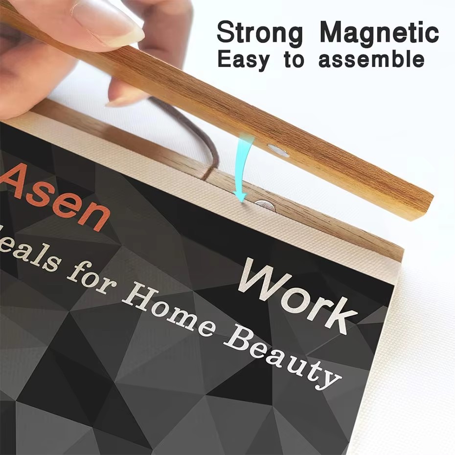 7 Colors 30 40 50cm Magnatic P - Engraved Wood Frame reseña y precio