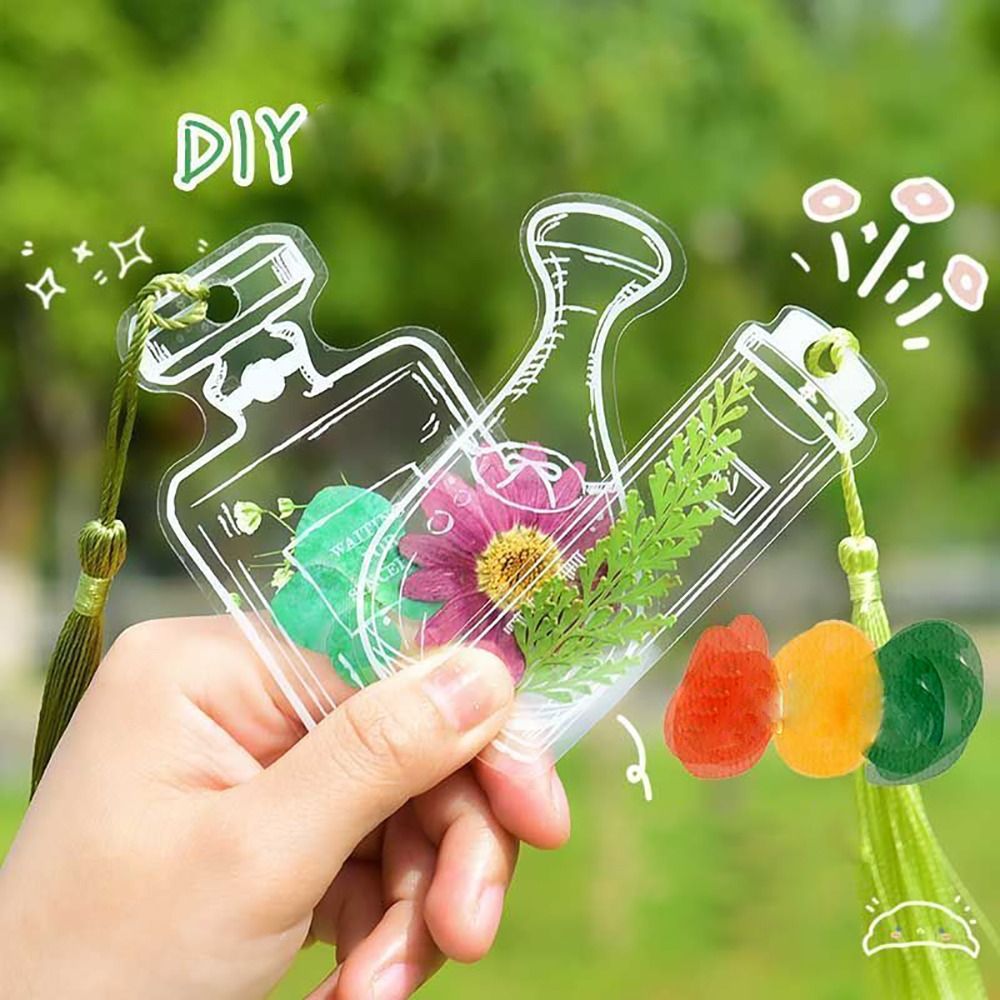 Glassware Shape Bookmarks Stic - Dried Flower Bookmark reseña y precio