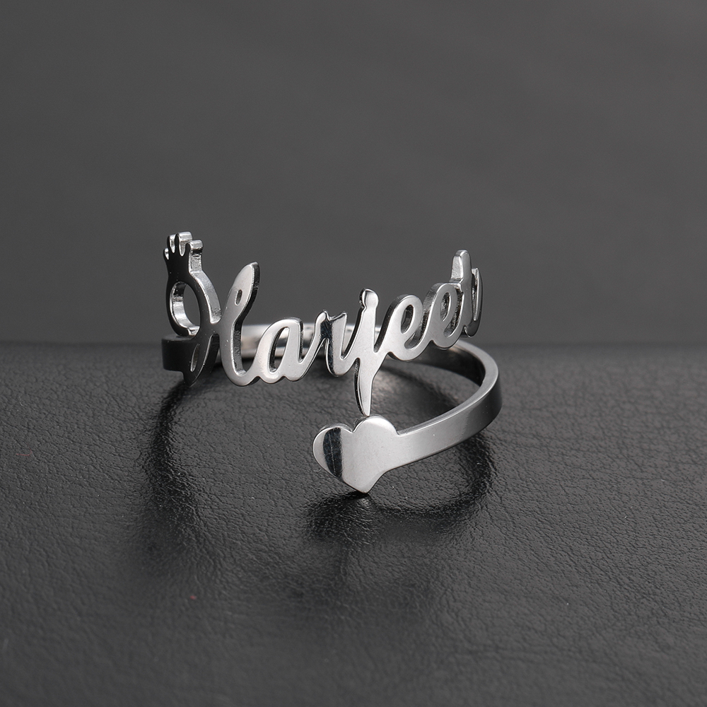 Custom Double Name Rings for W - Initial Ring Custom reseña y precio