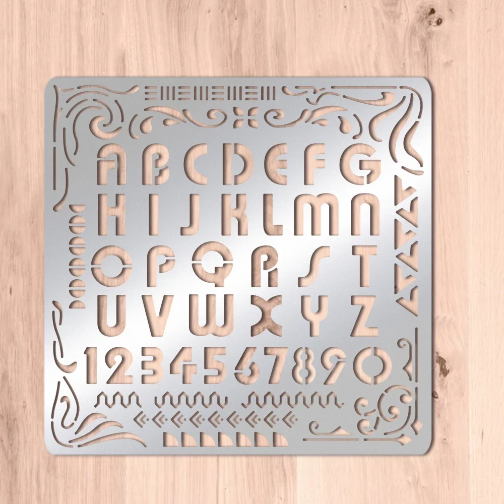 Matte Artistic Metal Letters S - Engraved Wood Frame reseña y precio