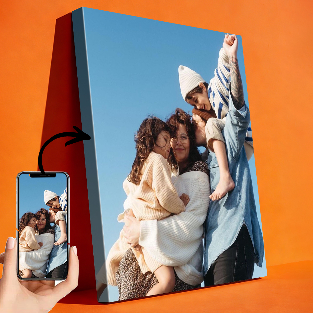 1 Pc Customized Photos on Canv - Engraved Wood Frame reseña y precio