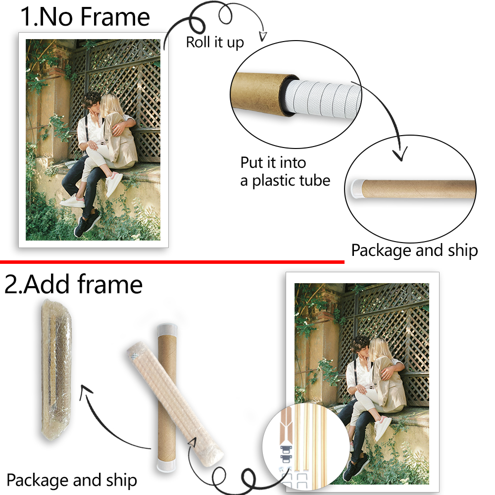 1 Pc Customized Photos on Canv - Engraved Wood Frame reseña y precio